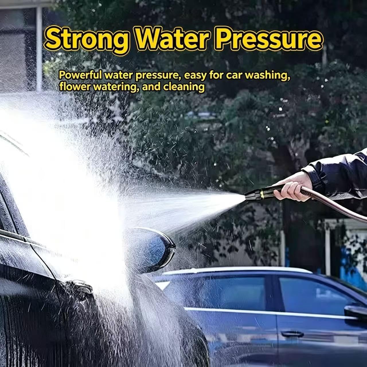 High Pressure Car Wash Gun, 3 Adjustable Spray Modes | Ideal for Car Washing,…