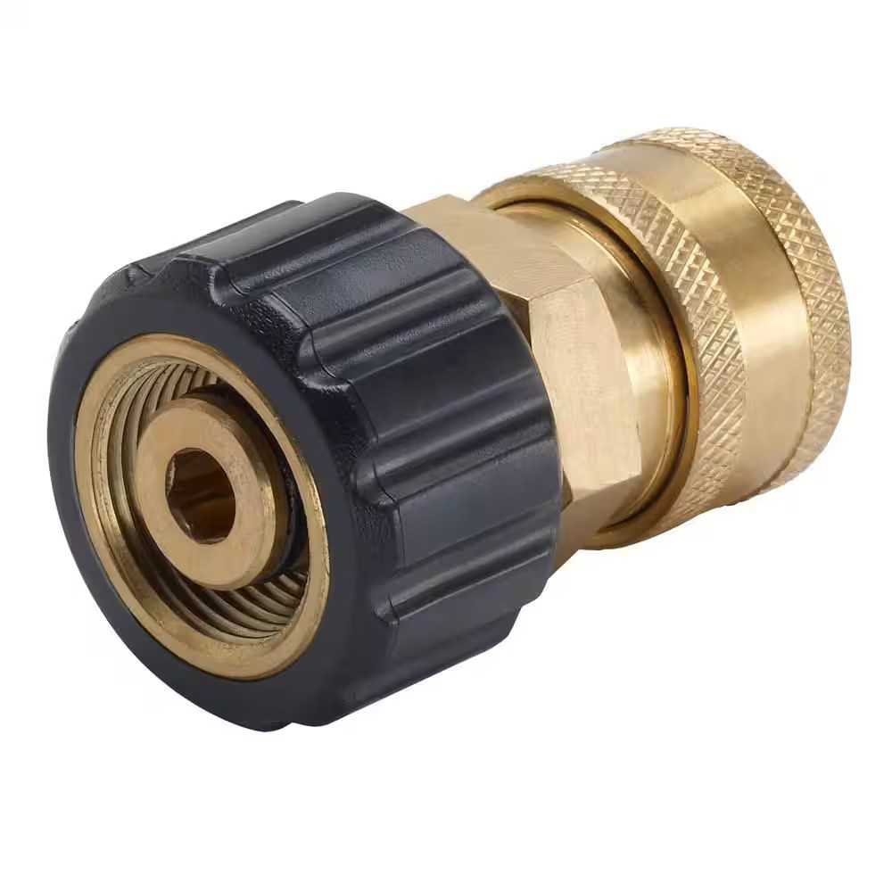 3/8 In. Female Quick-Connect X M22 Coupler for Most Gas and Electric Pressure Wa