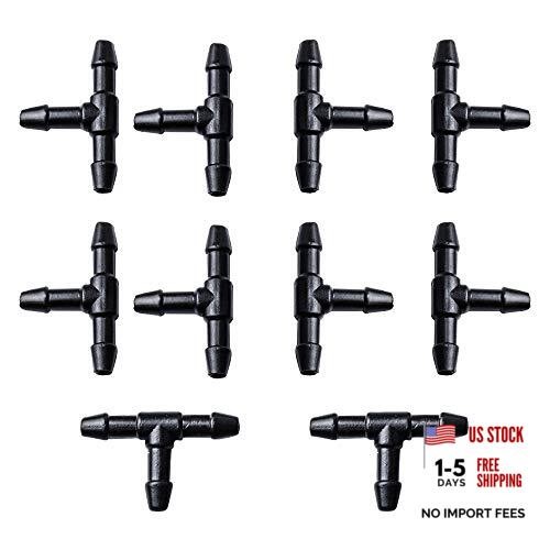 Windshield Washer Hose Connectors, Universal Wiper Hose Connector 10PCS T-Type
