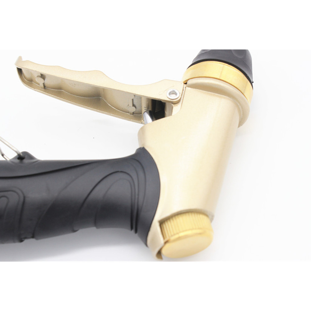 Pure Copper High Pressure Car Wash Water Gun Home Car Wash Painted Golden Gun