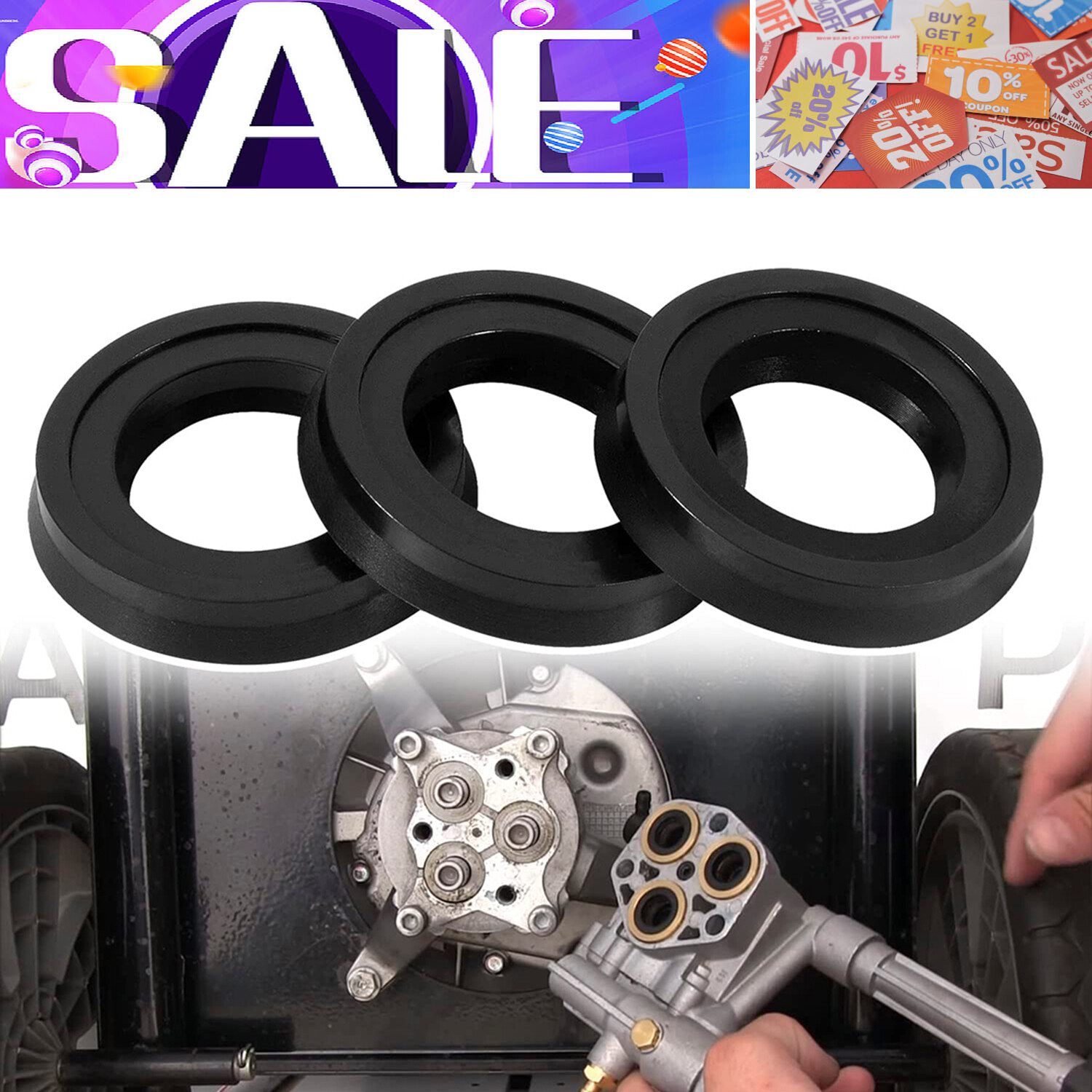 Pressure Washer Pump Water Seal 42122 for Annovi Reverberi RMW2G24 SRMW2.2G26