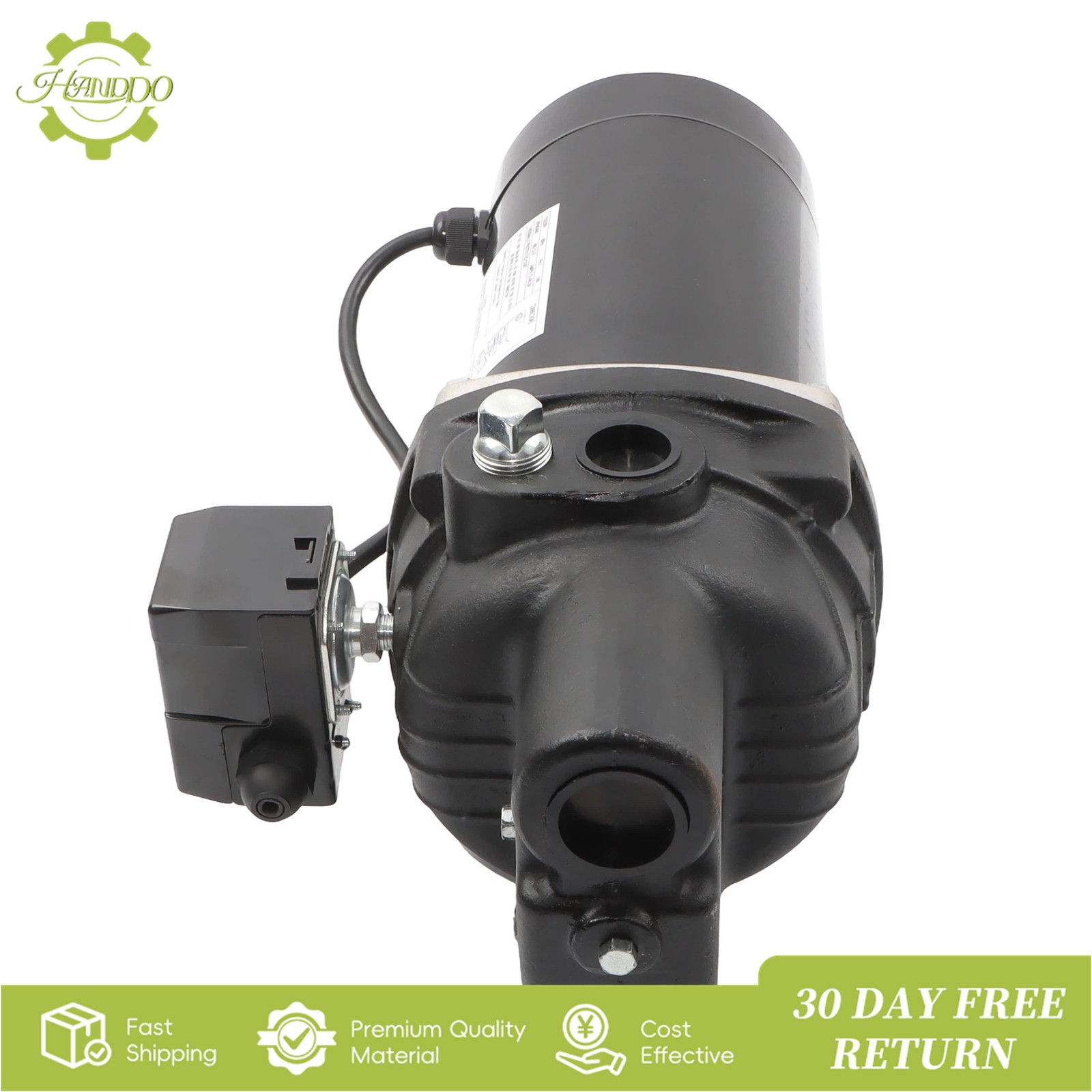 SWS100 Cast Iron Shallow Well Jet Pump 510 Gallons Per Hour 1HP 3480RPM 115/230V
