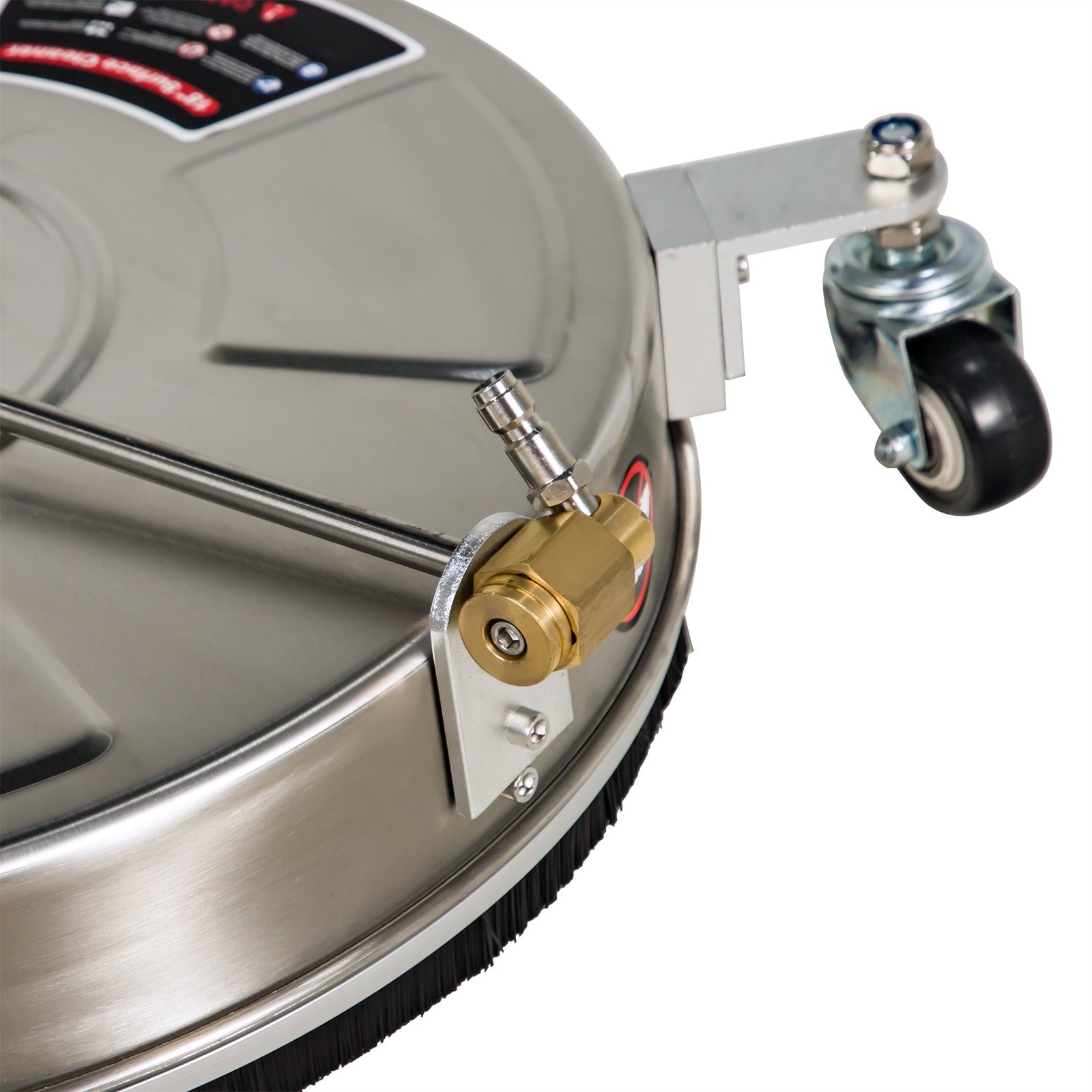 18″ Pressure Washer Surface Cleaner w/ Wheels 4000 PSI + 2 Extension Wand