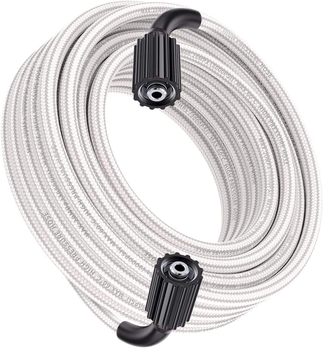 Flexible electric Pressure Washer Hose Kink Resistant Power Hose 35 FT x 1/4″