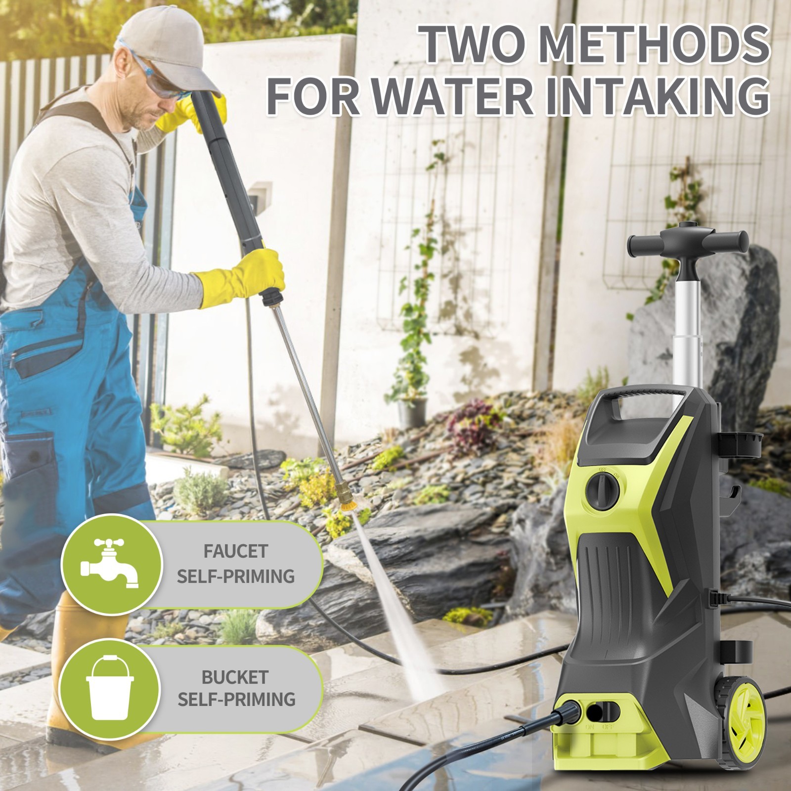 Electric Pressure Washer 5350PSIMAX 3.7GPM Water High Power Jet Wash Patio Car