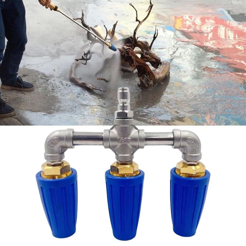 High Performances Triple Turbos Nozzle 360Degree Rotation For Pressure Washers