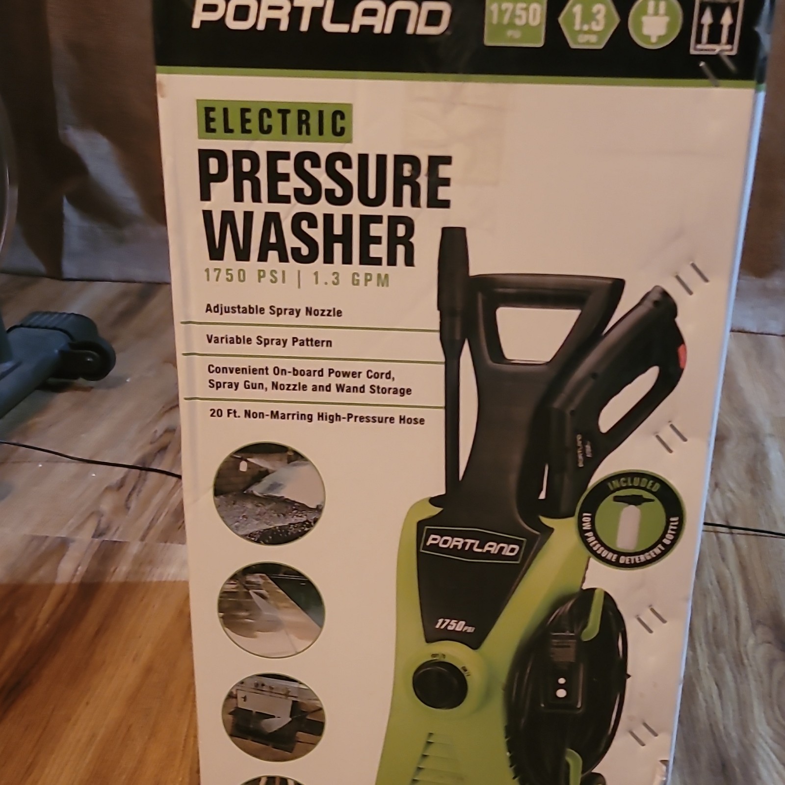 Portland 63254 Electric Pressure Washer 1750 PSI 1.3 GPM w/ Hose & Gun