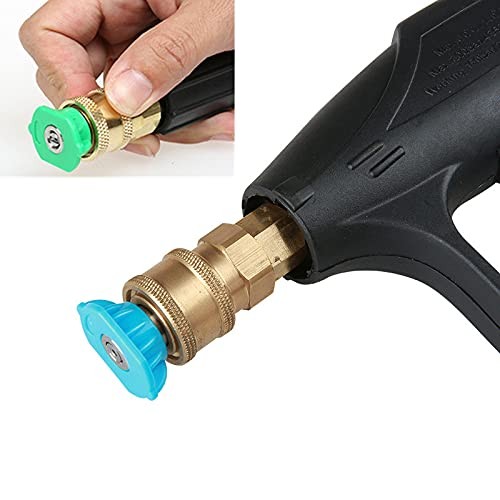 7 Pieces Pressure Washer Spray Nozzles Tips Set 1/4Inch Quick Connect – 2.5 G…