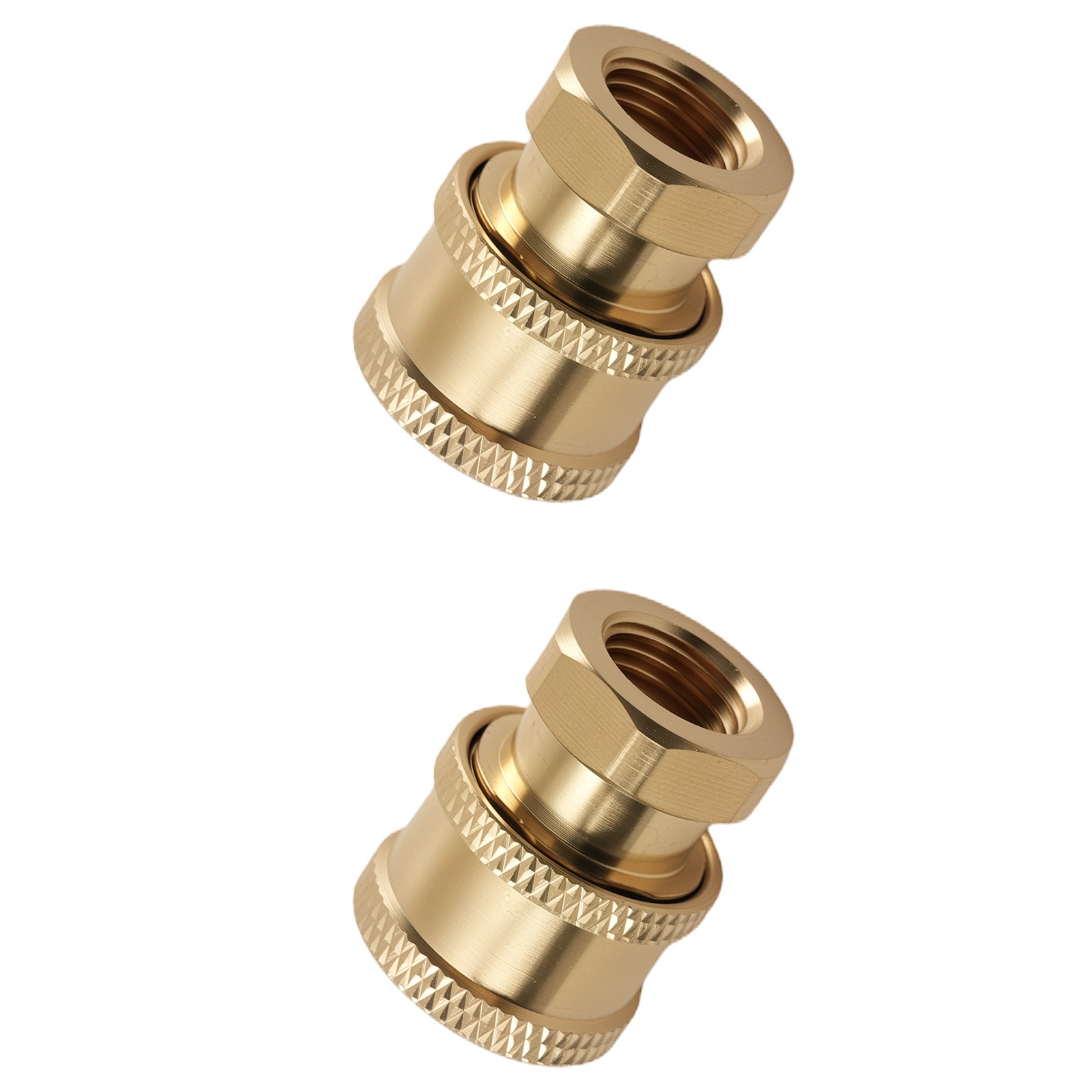 2 Pack Pressure Washer Brass Adapter 1/4″ Quick Connect to Female NPT 5000PSI