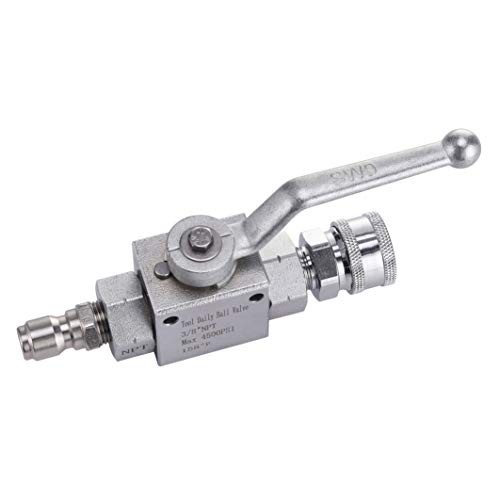 High Pressure Washer Ball Valve Kit, 3/8 Inch Quick A：3/8 inch Quick Connect