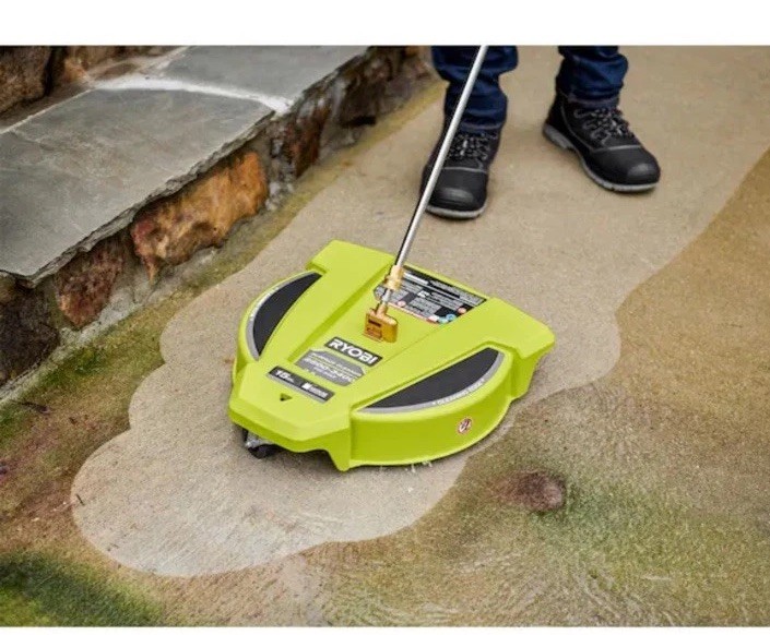 RYOBI 15″ 3400 PSI Gas Pressure Washer Surface Cleaner w/Caster Wheels RY31SC15