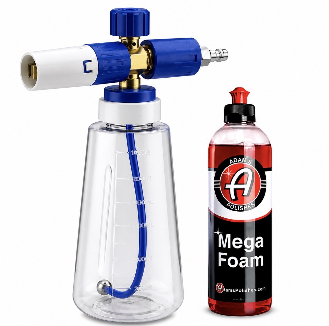 SUMMER SALE KIT, MJJC Like Foam Cannon Brass, (2)Adam’s MEGA Foam, Gun 4500 Psi