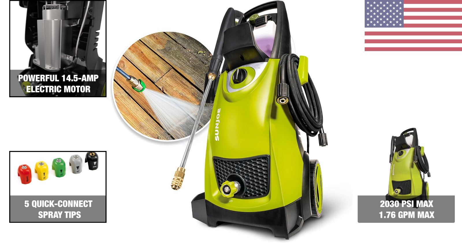 Ultimate All-in-One Electric Pressure Washer – Versatile Cleaning – 2030 PSI