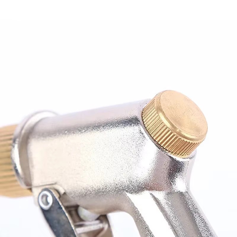 High Pressure Water Spray Gun Metal Brass Nozzle Wash Hose Pipe Car Garden Lawn.