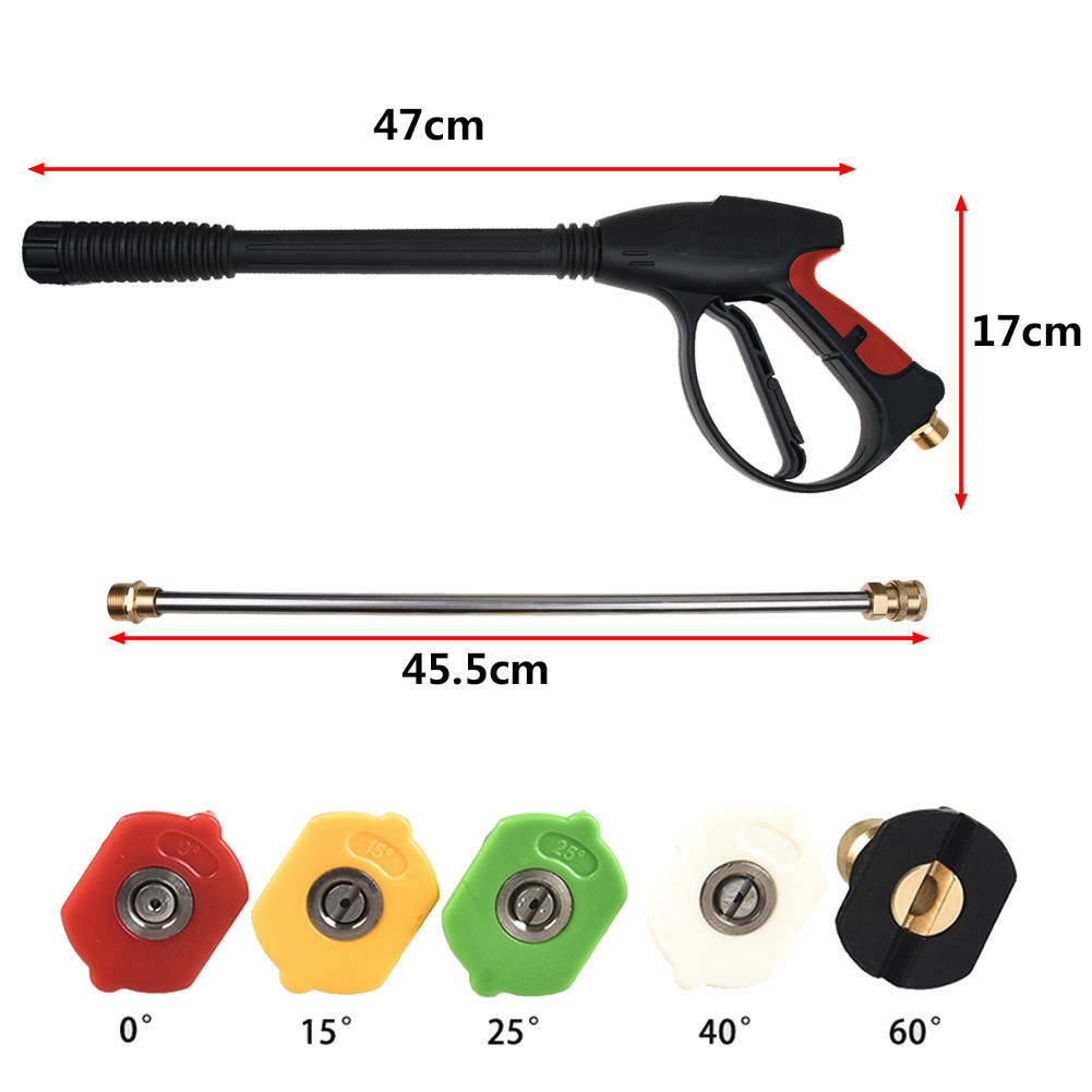 4000PSI High Pressure Washer Spray Gun Car Power Wand / Lance Nozzle / Hose Kit