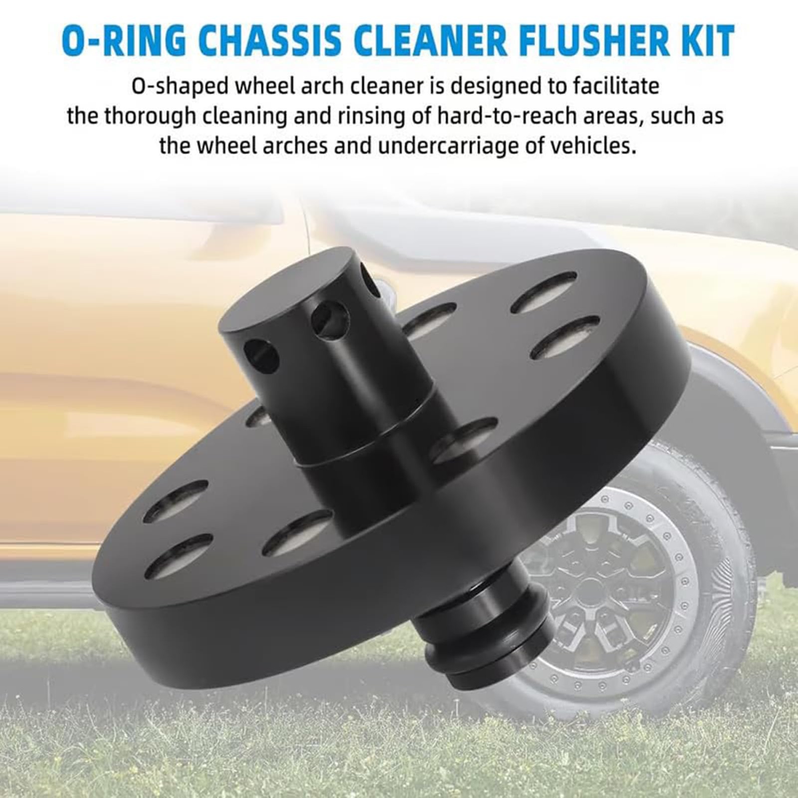 Magnetic Car Undercarriage Cleaner Nozzle for High Pressure Washers and Hoses