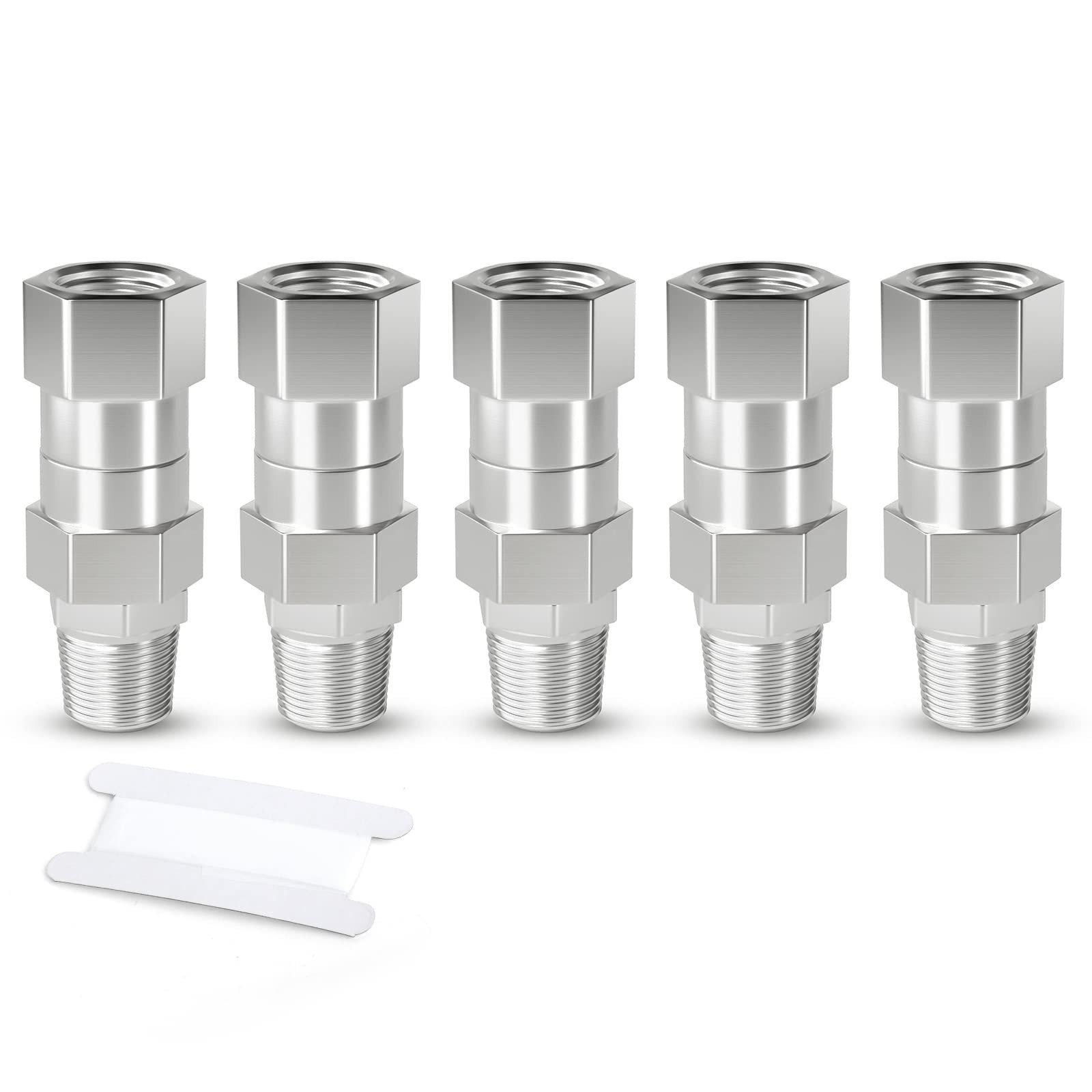 Pressure Washer Swivel, 3/8 Inch NPT Male Thread Fitting, Stainless Steel, Ki…