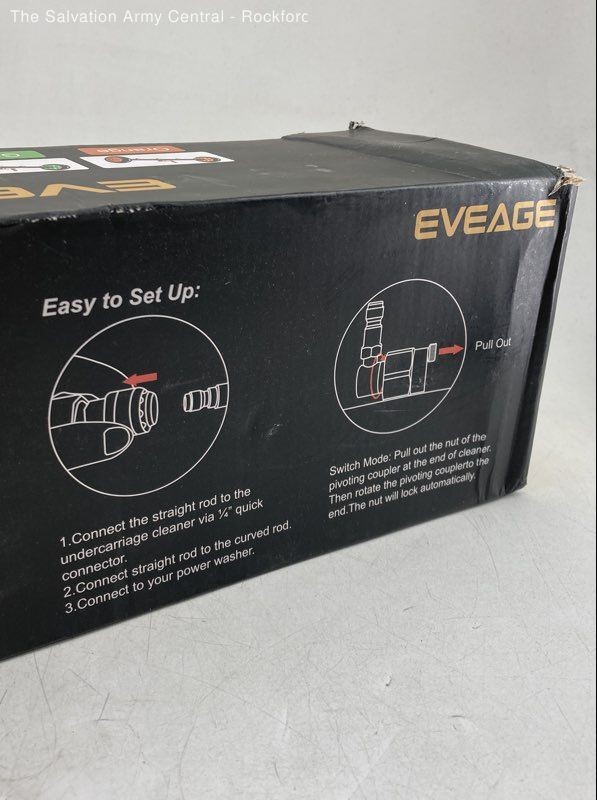 Eveage VG01-UC4.1 Yellow Water Broom And Undercarriage Cleaner Pressure Washer