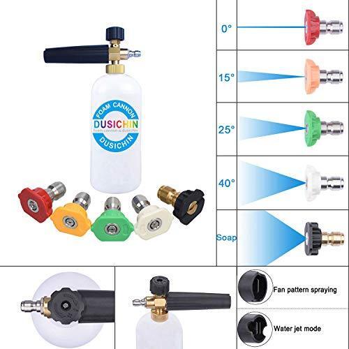 DUSICHIN DUS-007 Snow Foam Lance Foam Cannon Adjustable Jet Wash Quick Release 5
