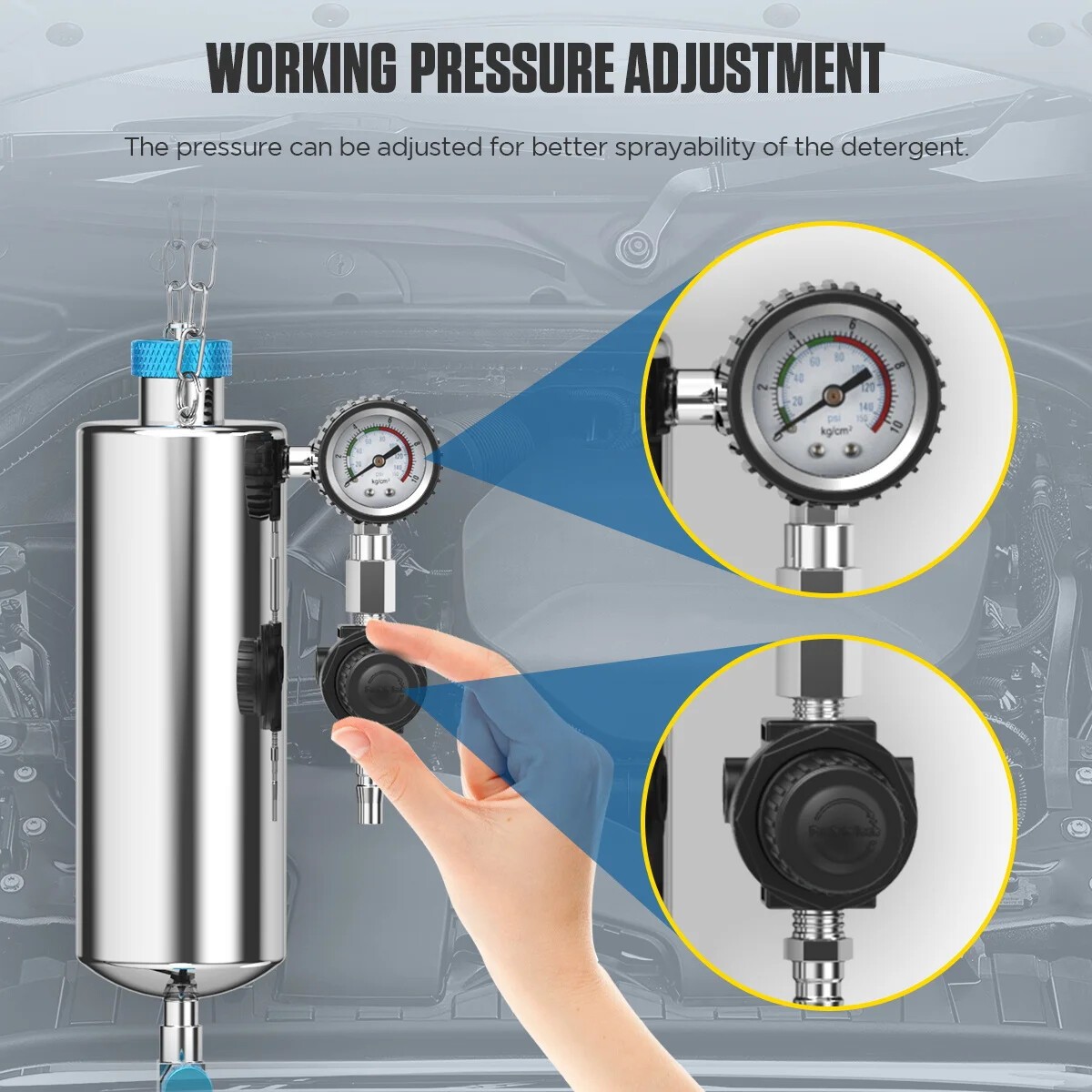 Petrol Car Injector Cleaner Gasoline Nozzle Flushing Petrol EFI Throttle Tools