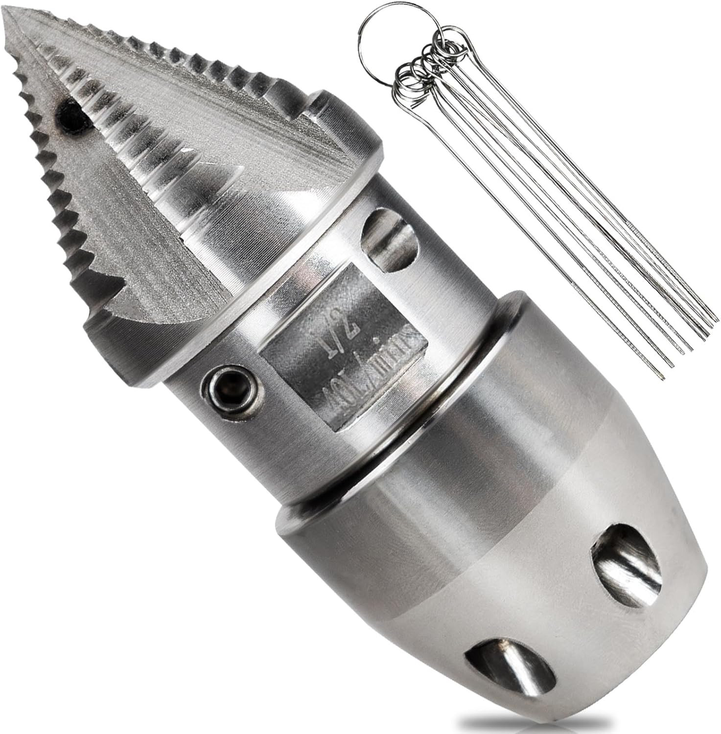 1/2 Npt Sewer Jetter Nozzle for 2900 PSI 40 L/Min Pressure Washer Stainless Ste