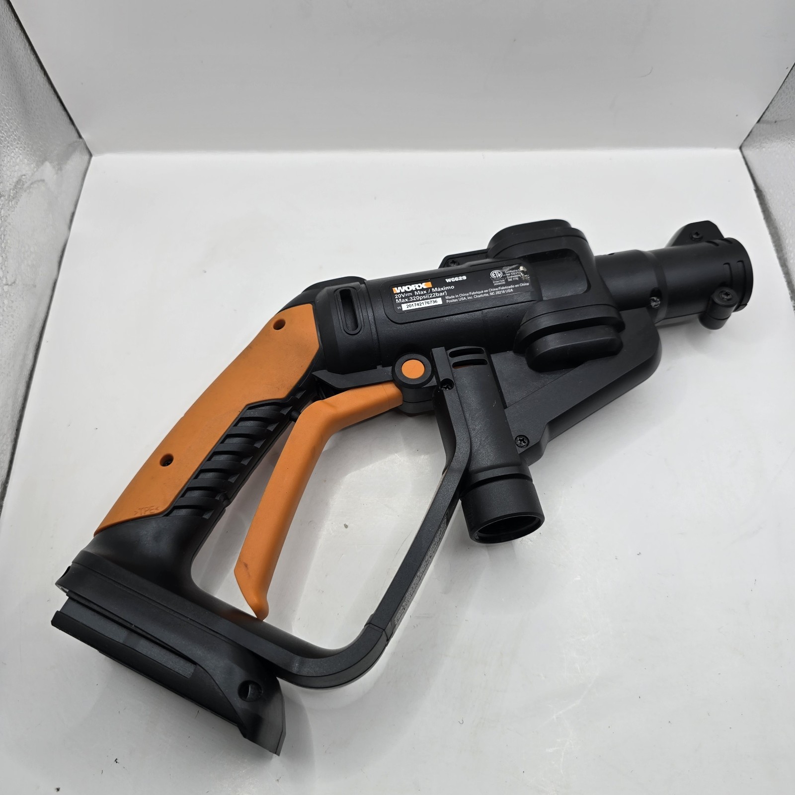 WORX WG629 Hydroshot 20V Cordless Cleaner Pressure Washer No Battery Or Charger