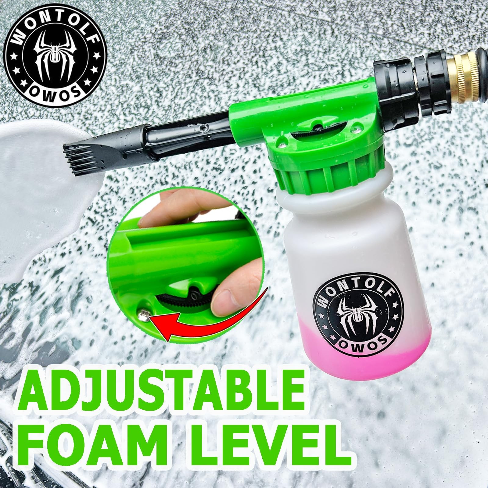 Car Wash Foam Gun Foam Cannon Sprayer Kit with Car Wash Soap, Microfiber Car …