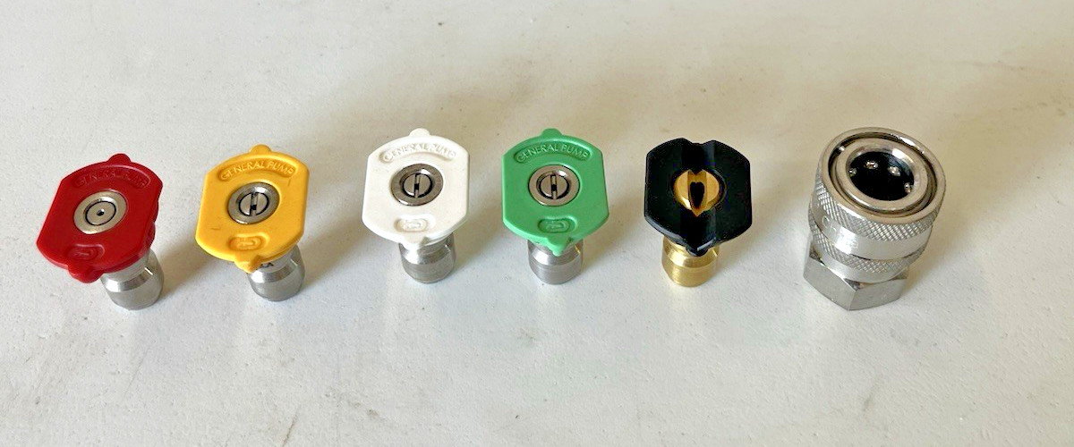 General Pump #3.5 Orifice Nozzles W/ Soap Nozzle & 1/4” Stainless Steel Socket