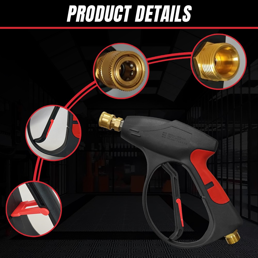 New Pressure Washer Gun Car Wash Soap Lance Cannon Spray Bottle Snow Foam Kit