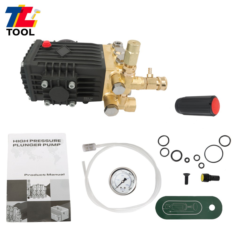 Solid Shaft Belt Drive Pressure Power Washer Pump 24mm 3600 PSI 4.9GPM