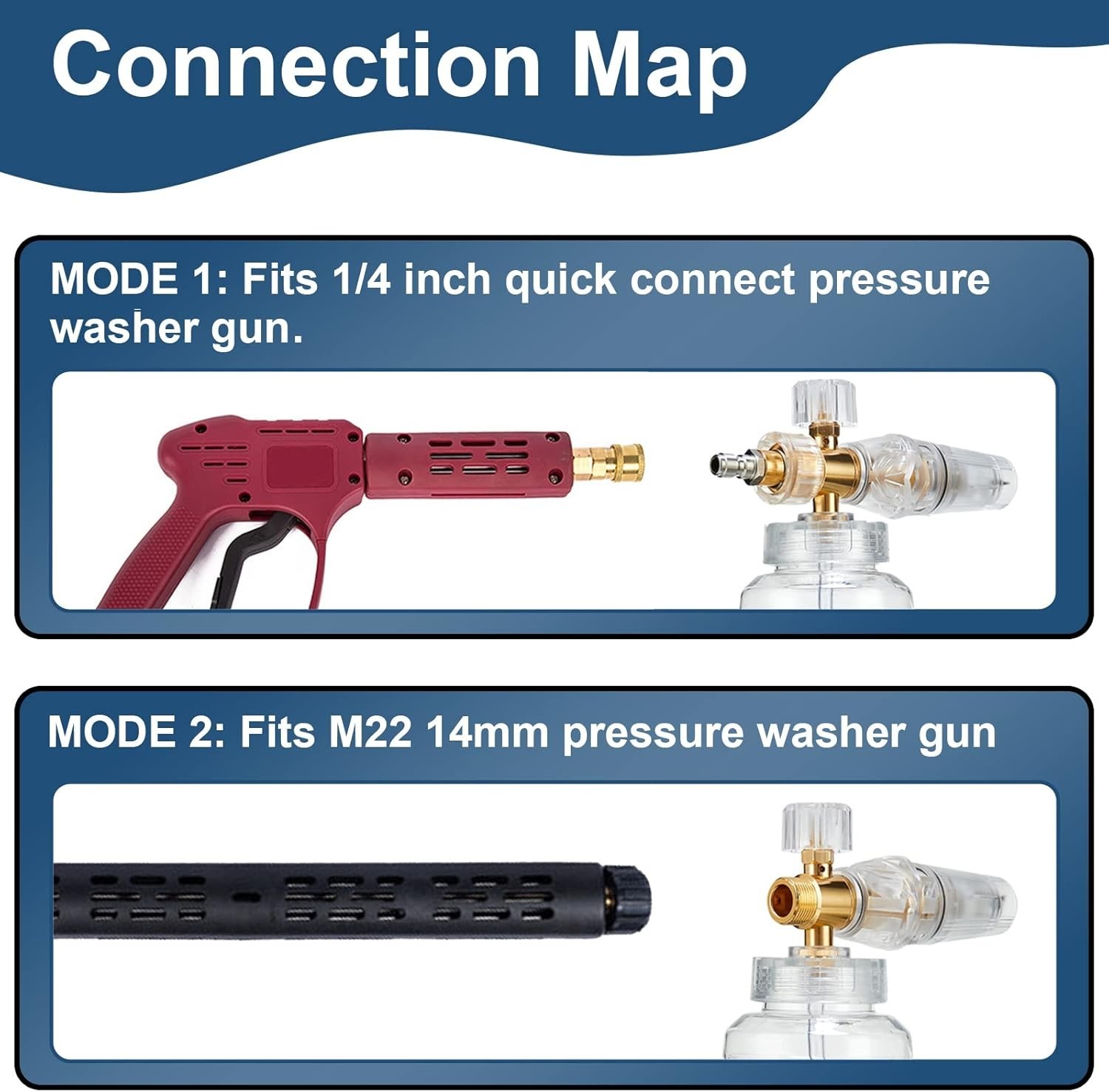 Stainless Steel Foam Cannon for Pressure Washer