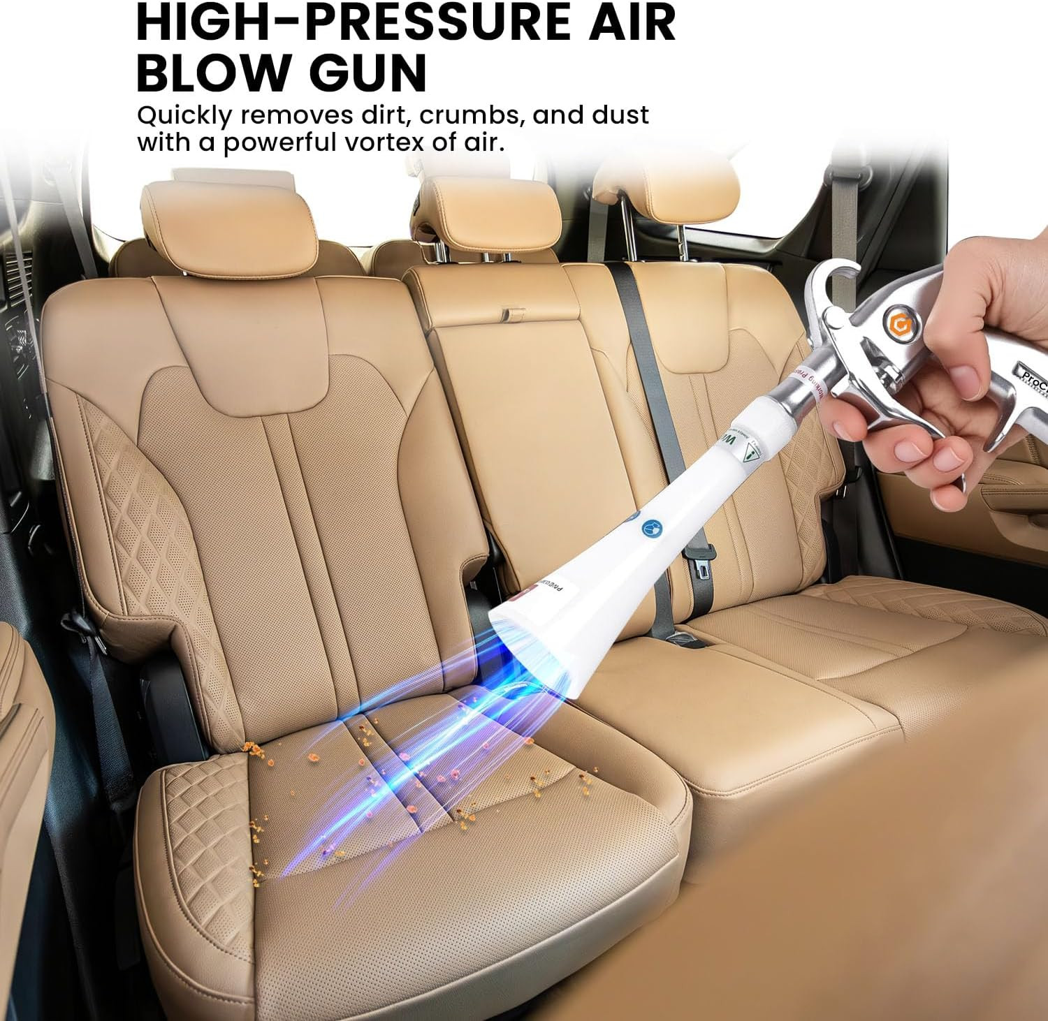 Proclean 360 Tornado Car Cleaning Gun – High Pressure Air Blow & Detailing Tool