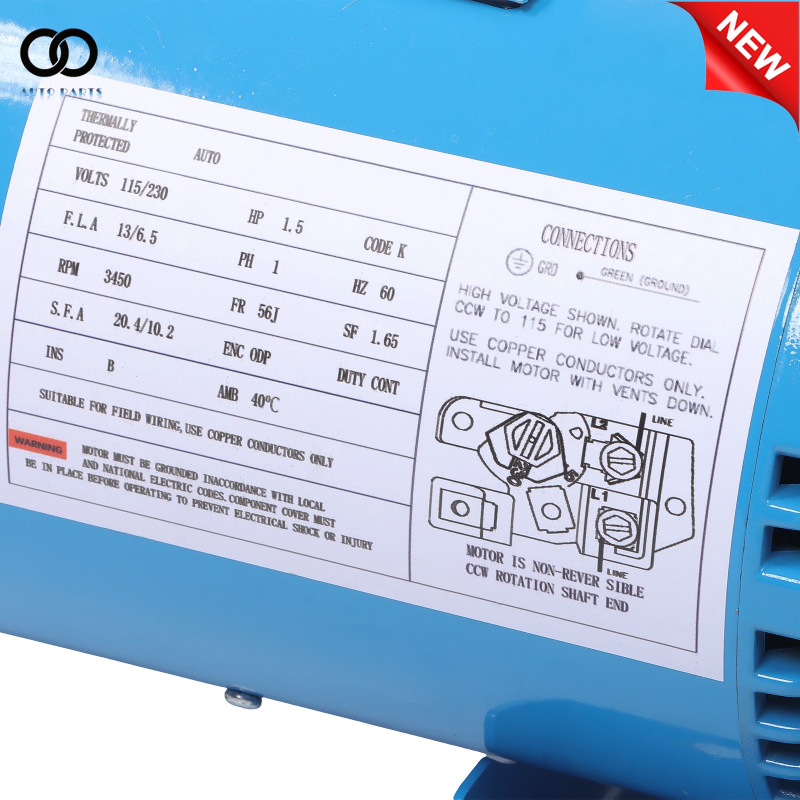 GT15 Cast Iron Self-Priming Centrifugal Pump 1-1/2HP Water Pump 115/230Volt
