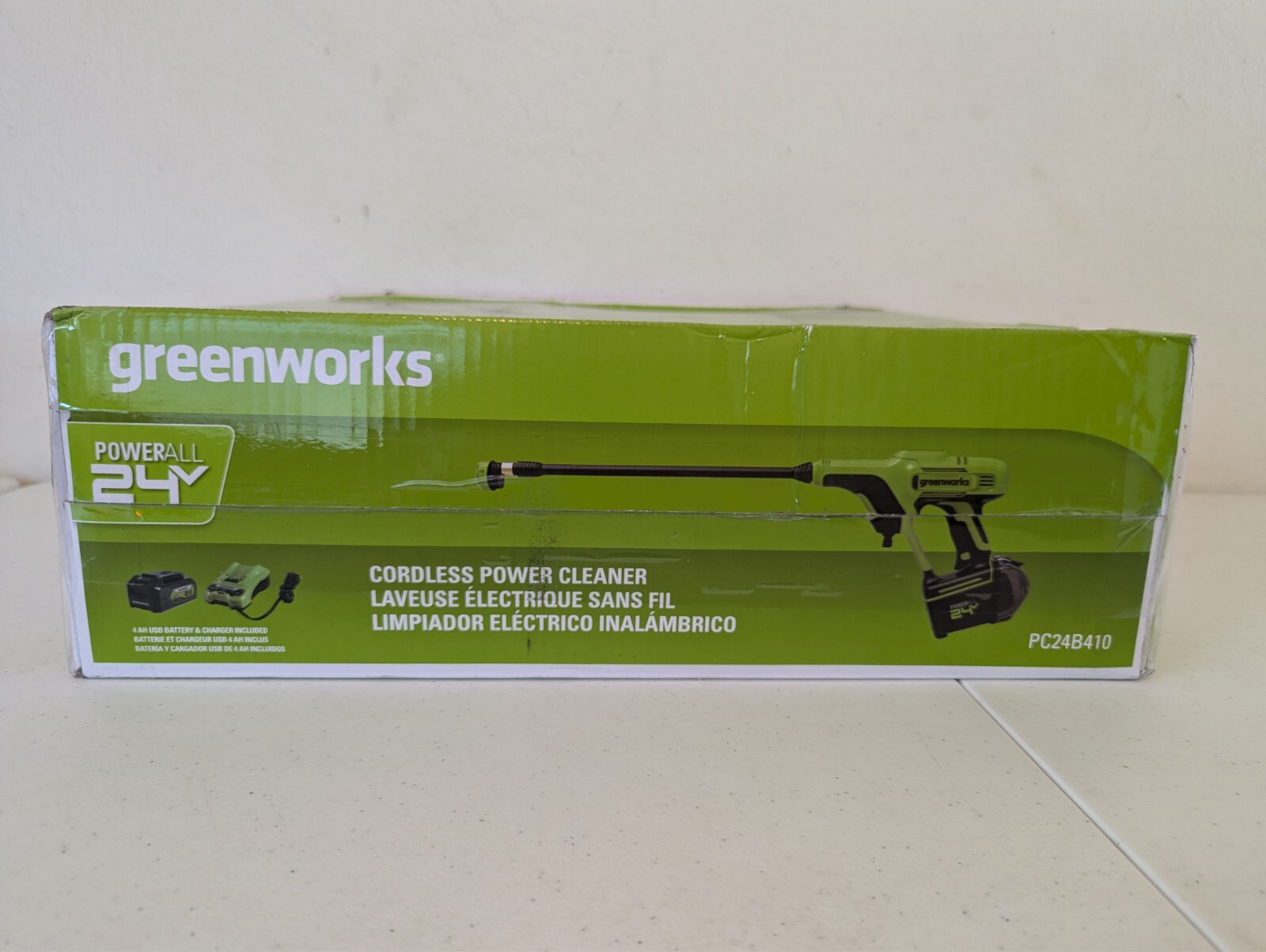 Greenworks 24V 600 PSI Battery Pressure Washer, w/ 4Ah USB Battery and Charger