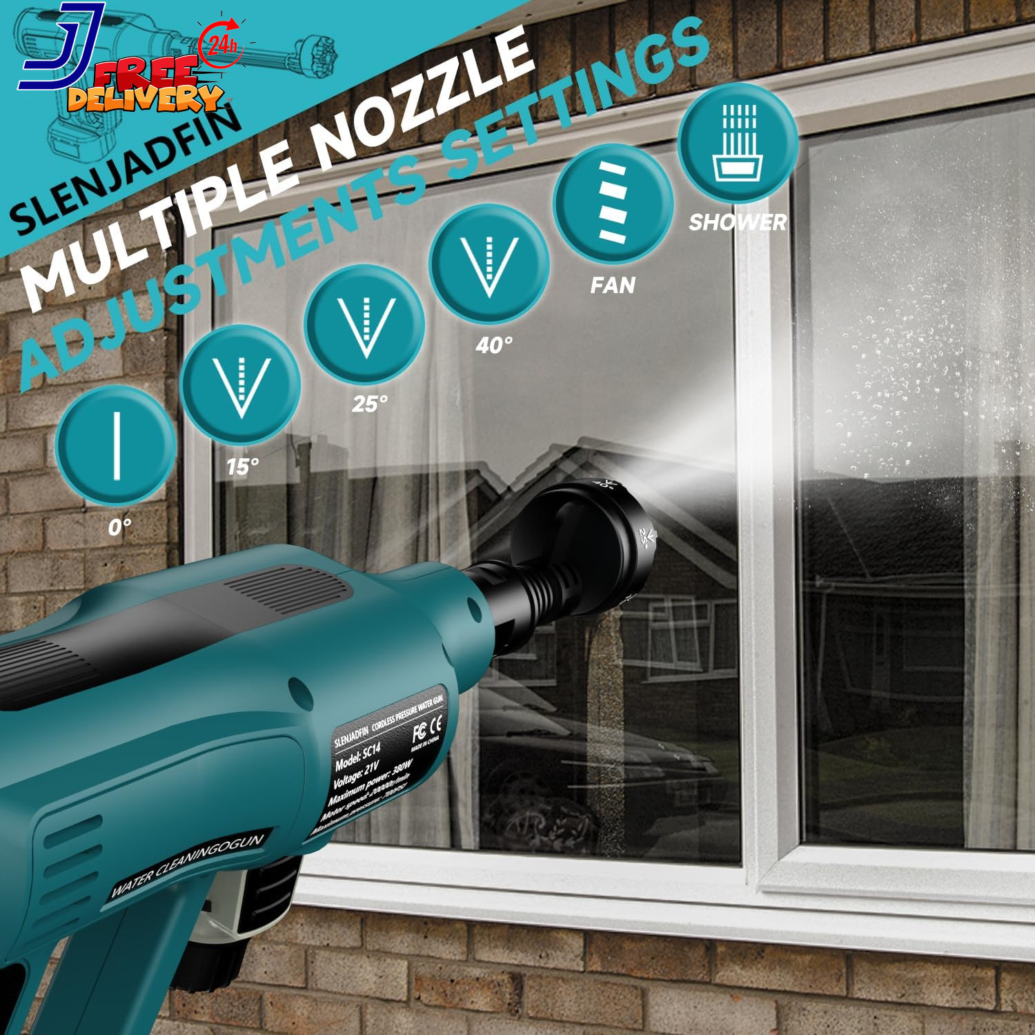 Cordless Pressure Washer for Makita 18V Battery 700 PSI Portable Handheld Power