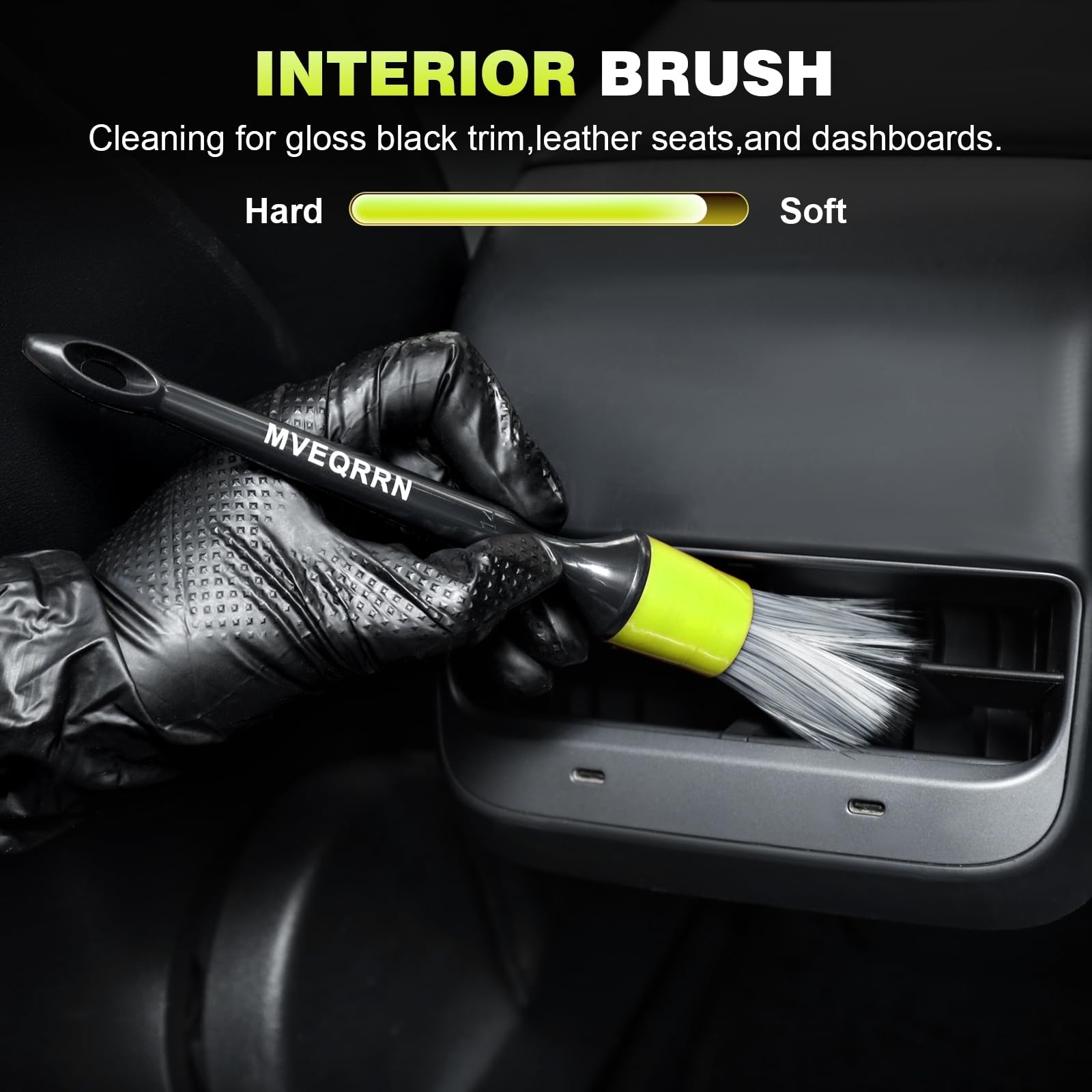 10PCS Car Detailing Brush Set,Boars Hair Car Cleaning Detail Brush kit,Ultra