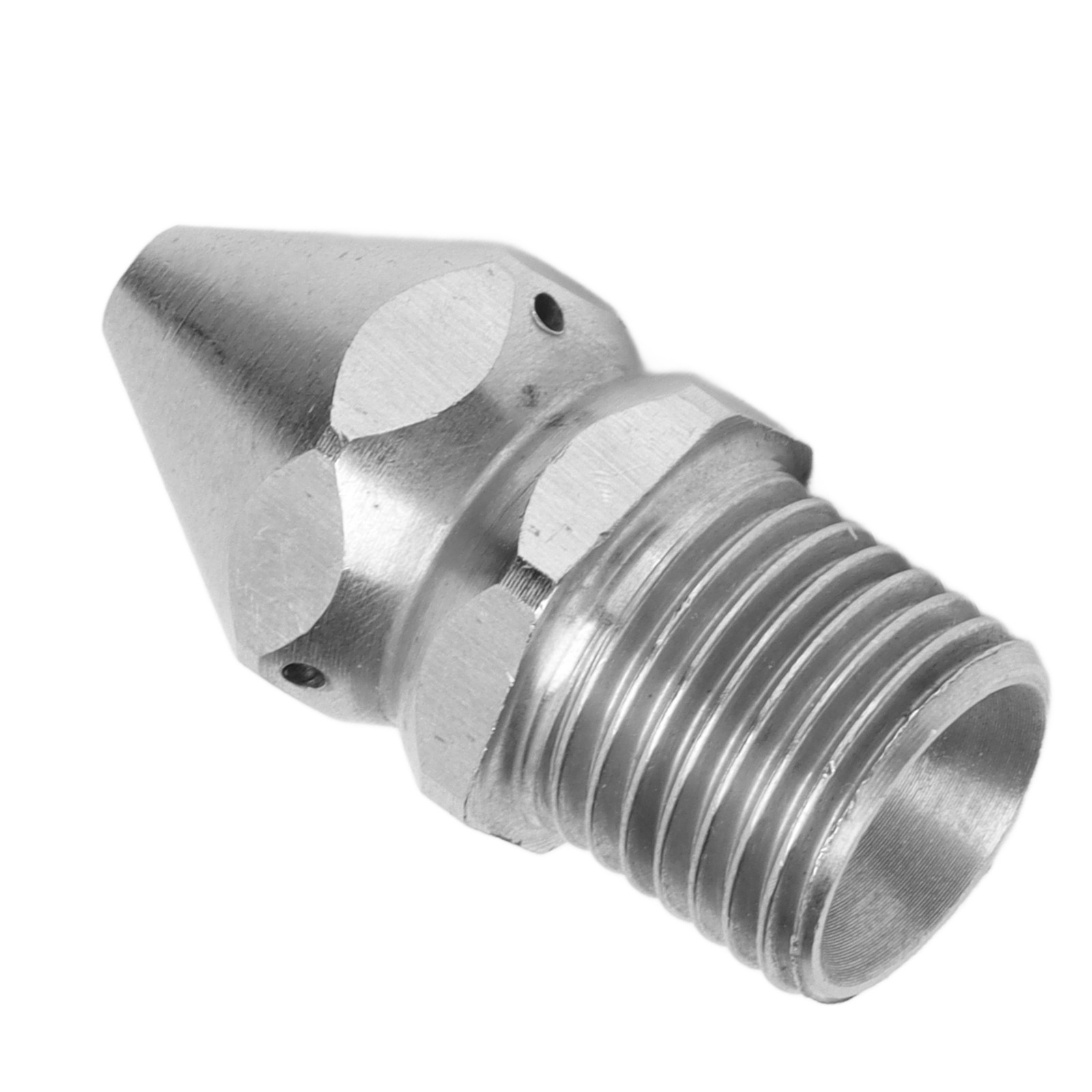 Pipe Cleaning Nozzle G1/4in Male Thread Sewer Nozzle Drain Sewer Wash Jet 4Hole