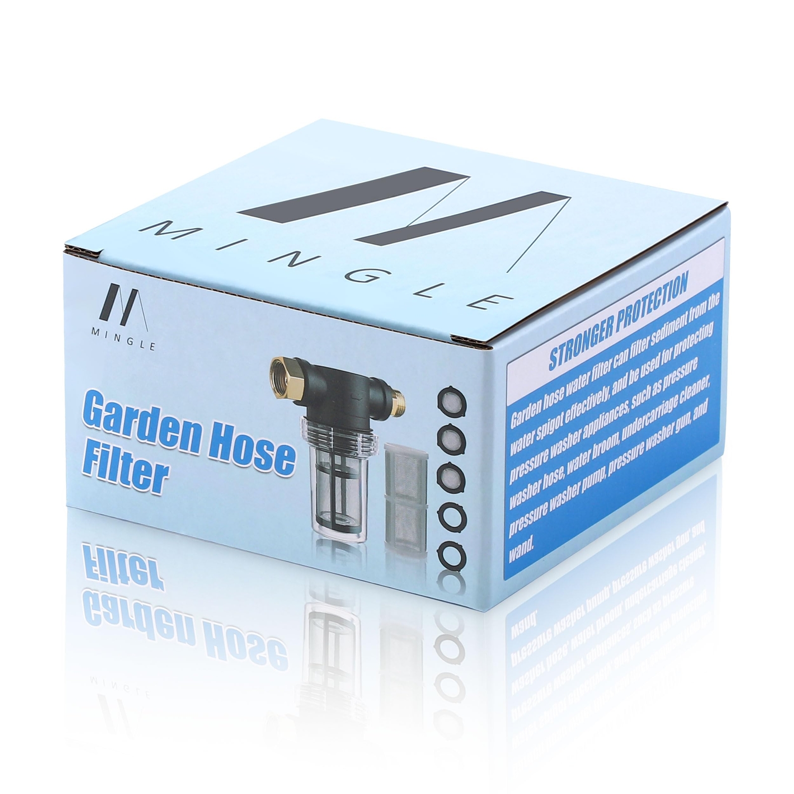 Garden Hose Filter for Sediment Inline 40 Mesh Screen Extra 100 Mesh