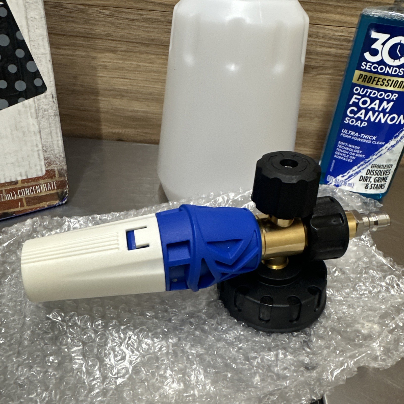 Foam Cannon Kit – Pressure Washer Sprayer + 8 Fl. Oz. Soap – Foaming Cleaner for