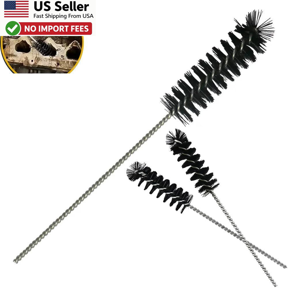 Carburetor Cleaning Brush Kit 3 Pack Drill Nylon Engine Carbon Tool FROM USA