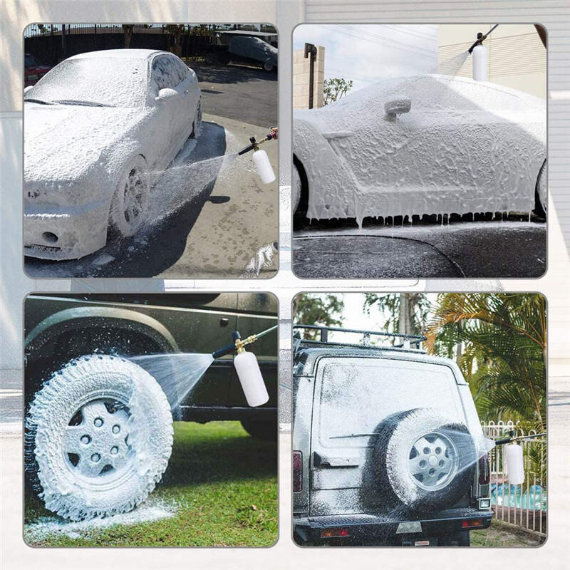 Snow Foam Lance Cannon Soap Bottle Sprayer For Pressure Washer Gun Jet Car Wash