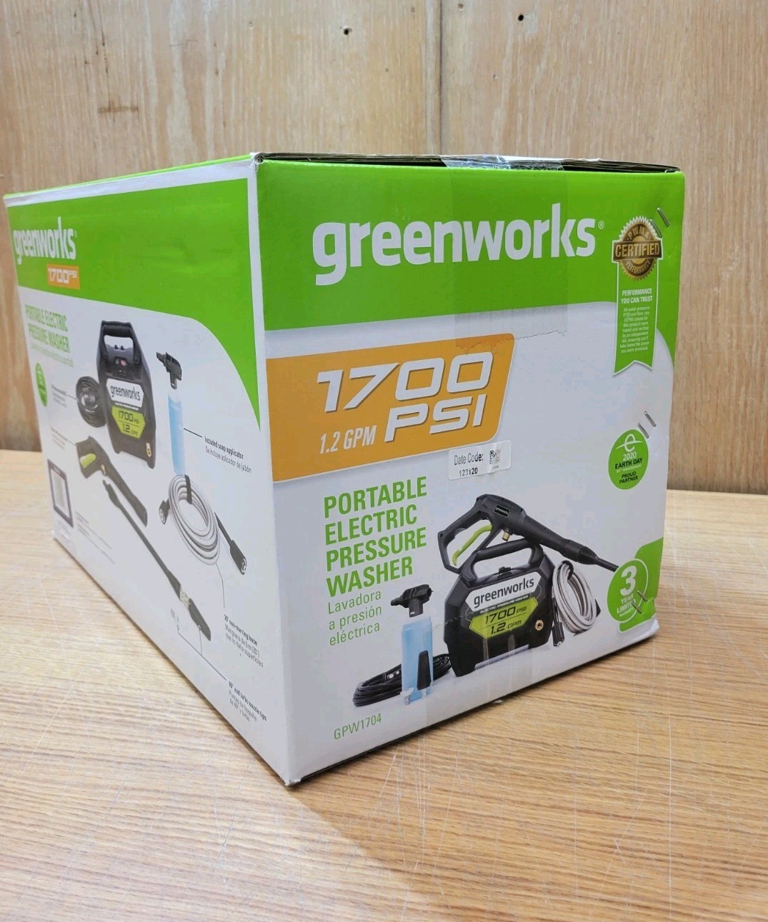 Greenworks 1700 PSI Portable Electric Pressure Washer Kit | BRAND NEW