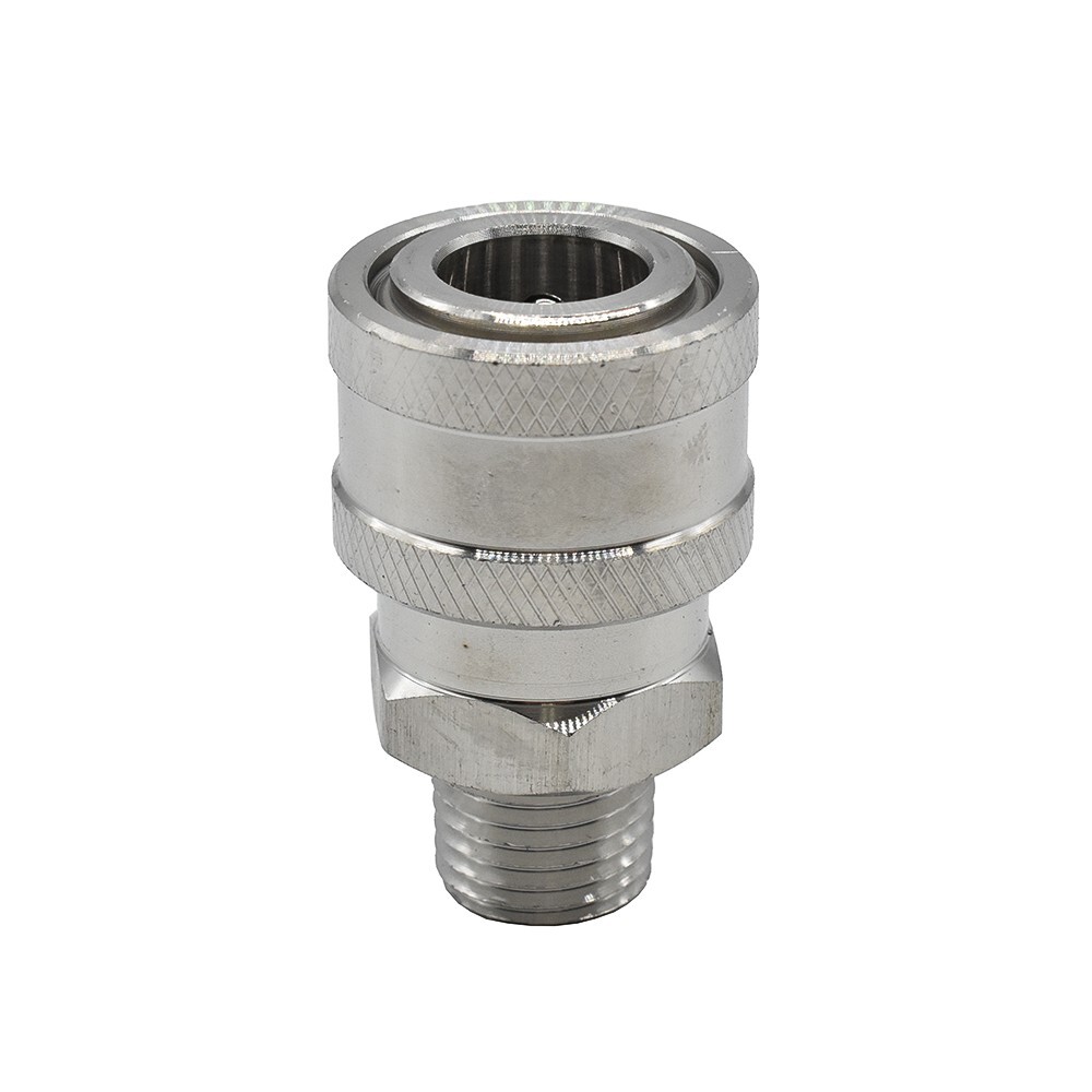 Interstate Pneumatics Pressure Washer 1/4 Inch MNPT Stainless Steel Coupler