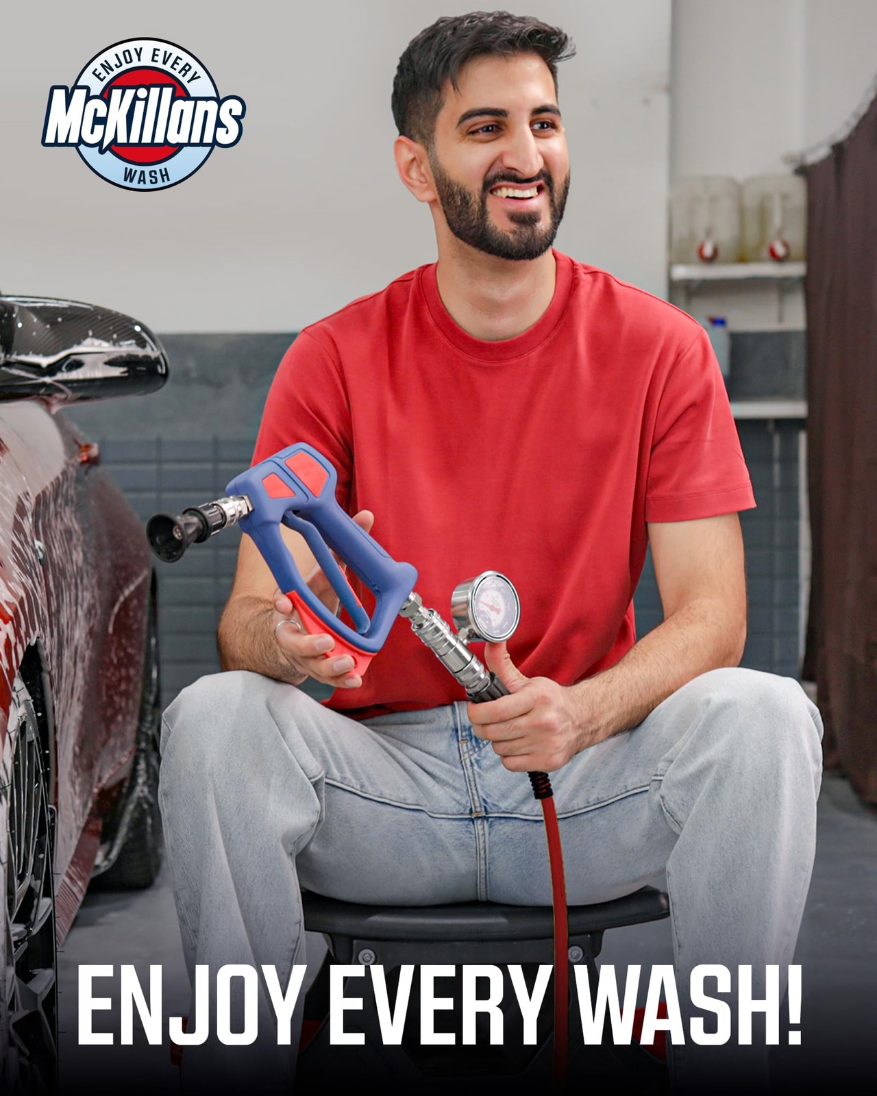 McKillans 40 Degree Pressure Washer Nozzle – Stainless Steel, High-Efficiency Cl