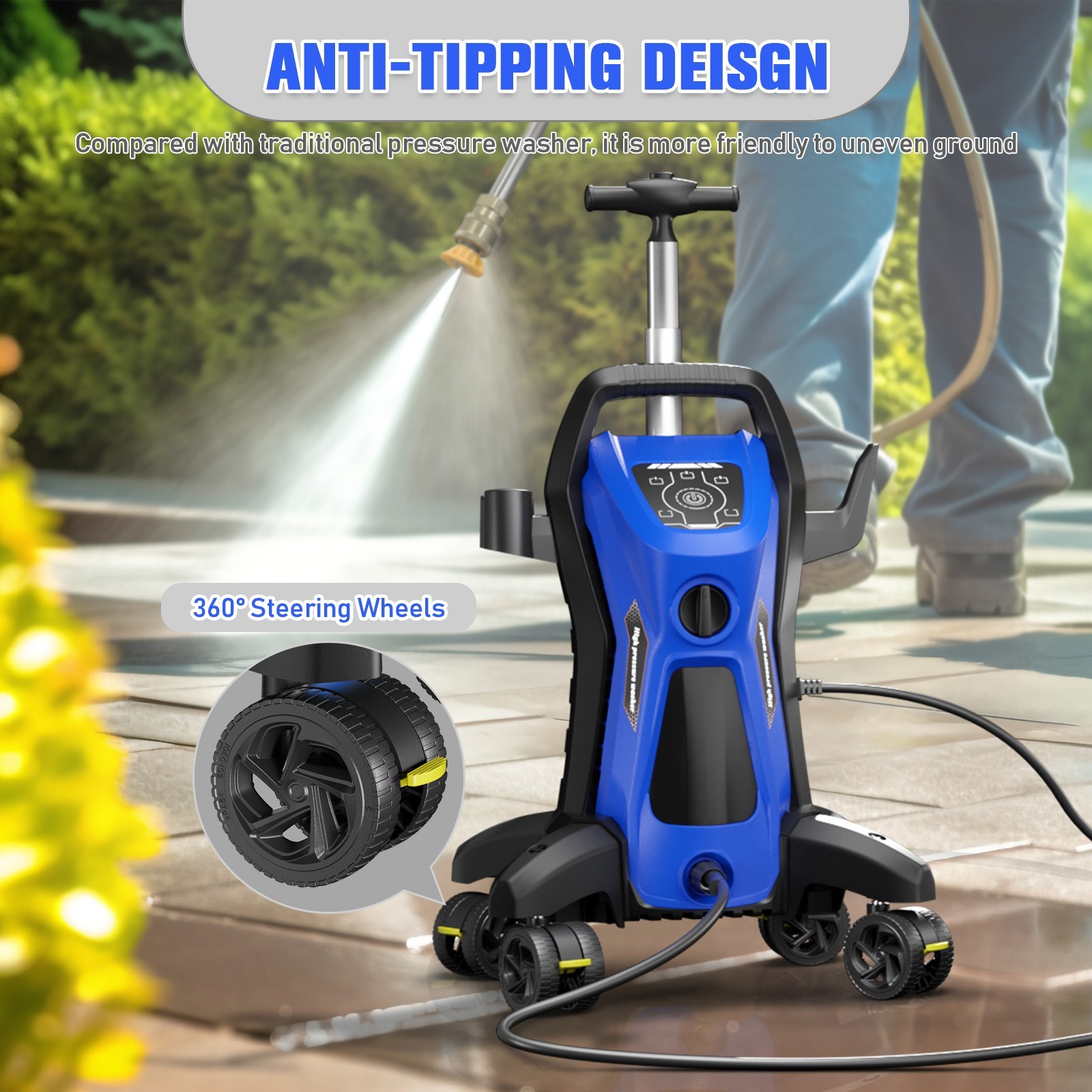 5200 PSI Upgrade MAX Electric Pressure Washer – 3.5GPM Power Washer
