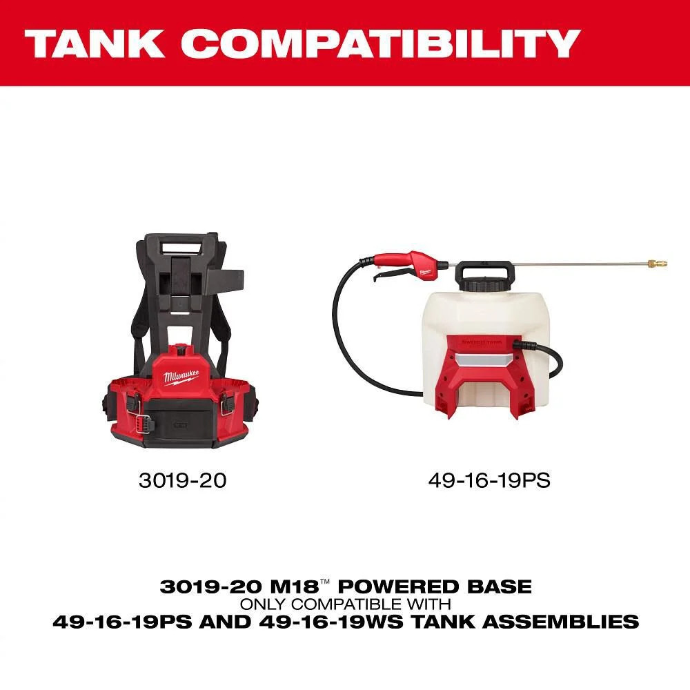 Milwaukee M18 4-Gallon Backpack Sprayer Kit With Switch Tank
