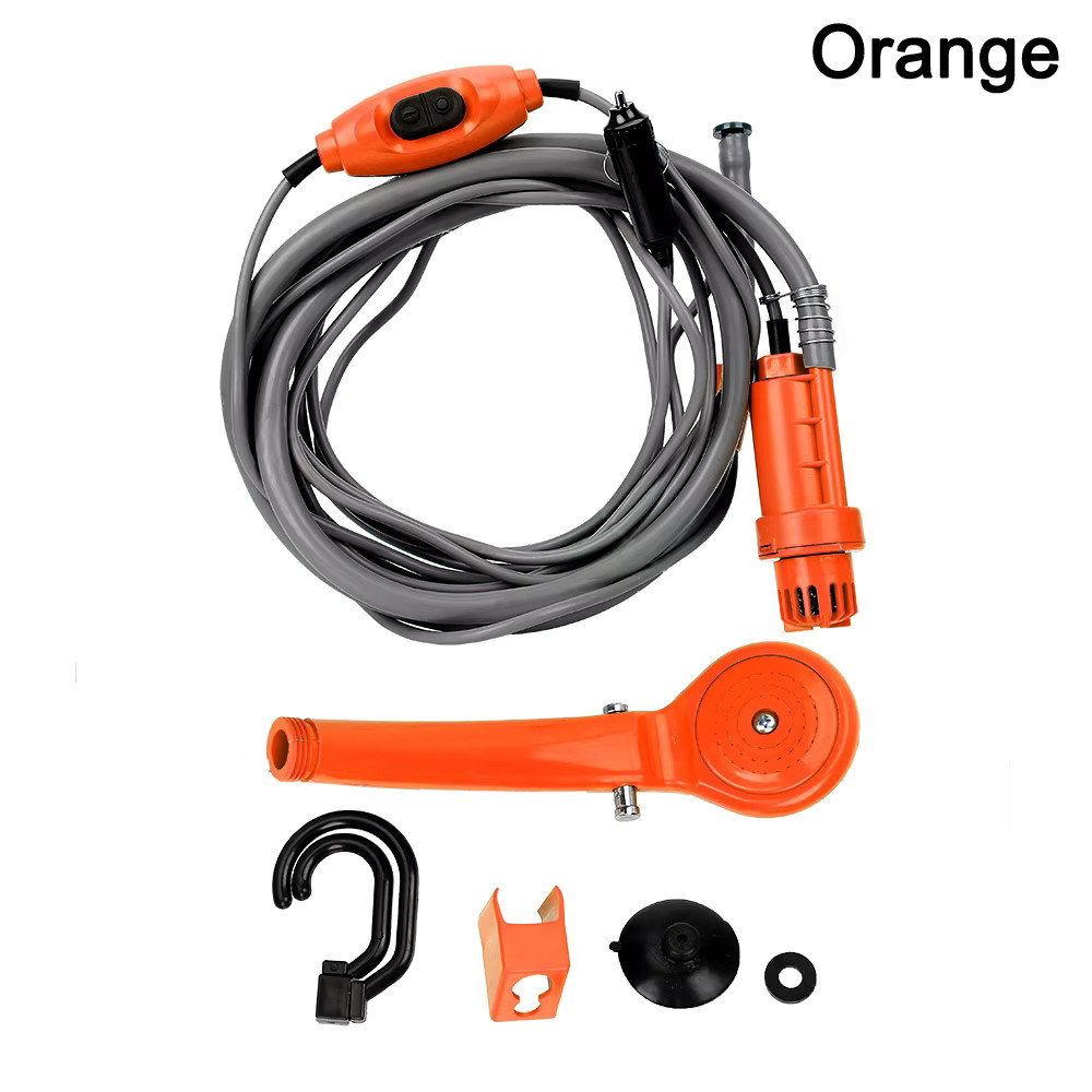 12V Portable Car Wash Pump High Pressure Electric Washer Gun for Outdoor Camping