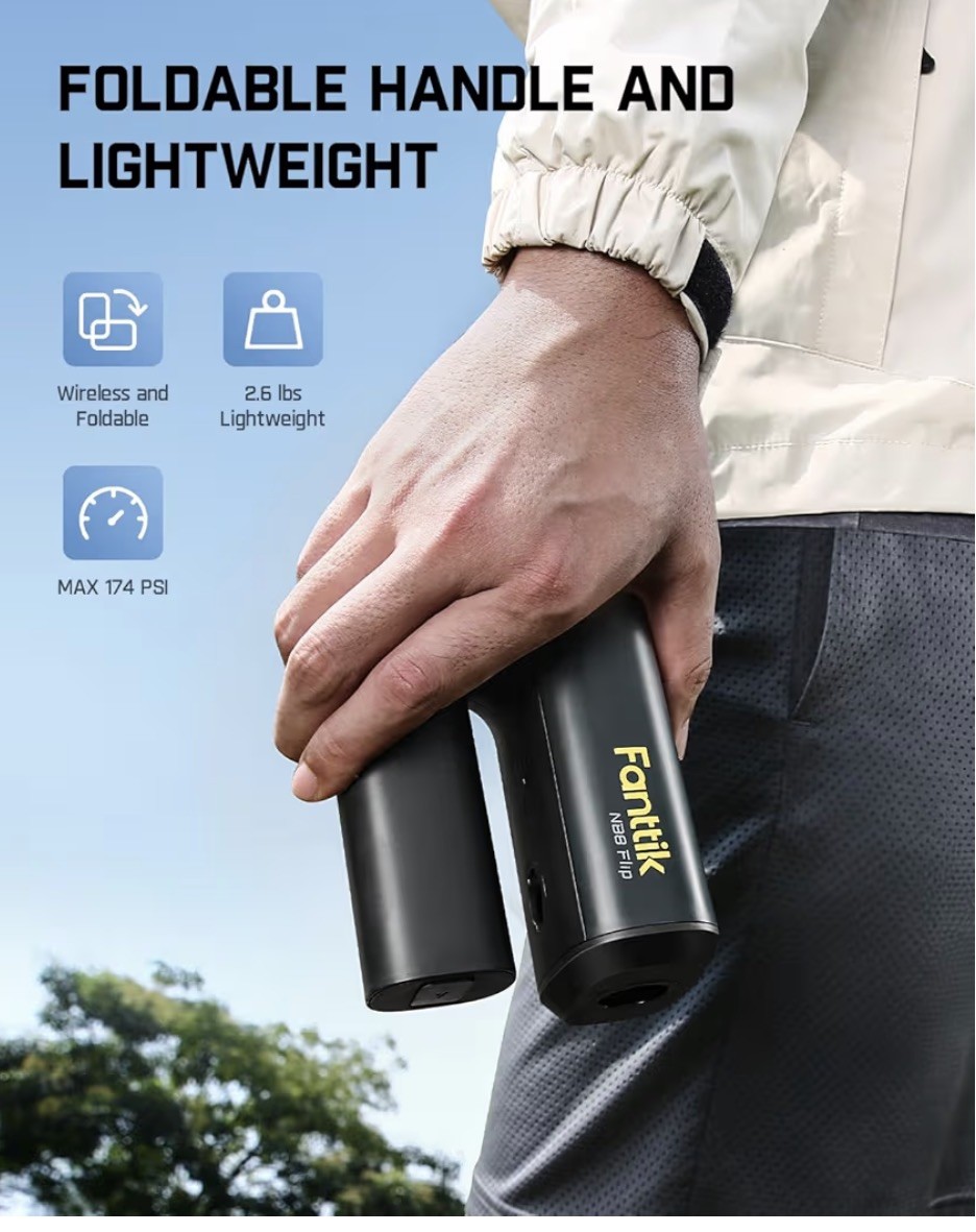 Fanttik K100 Flip Portable Cordless Electric Sprayer, Foldable Pressure Washer