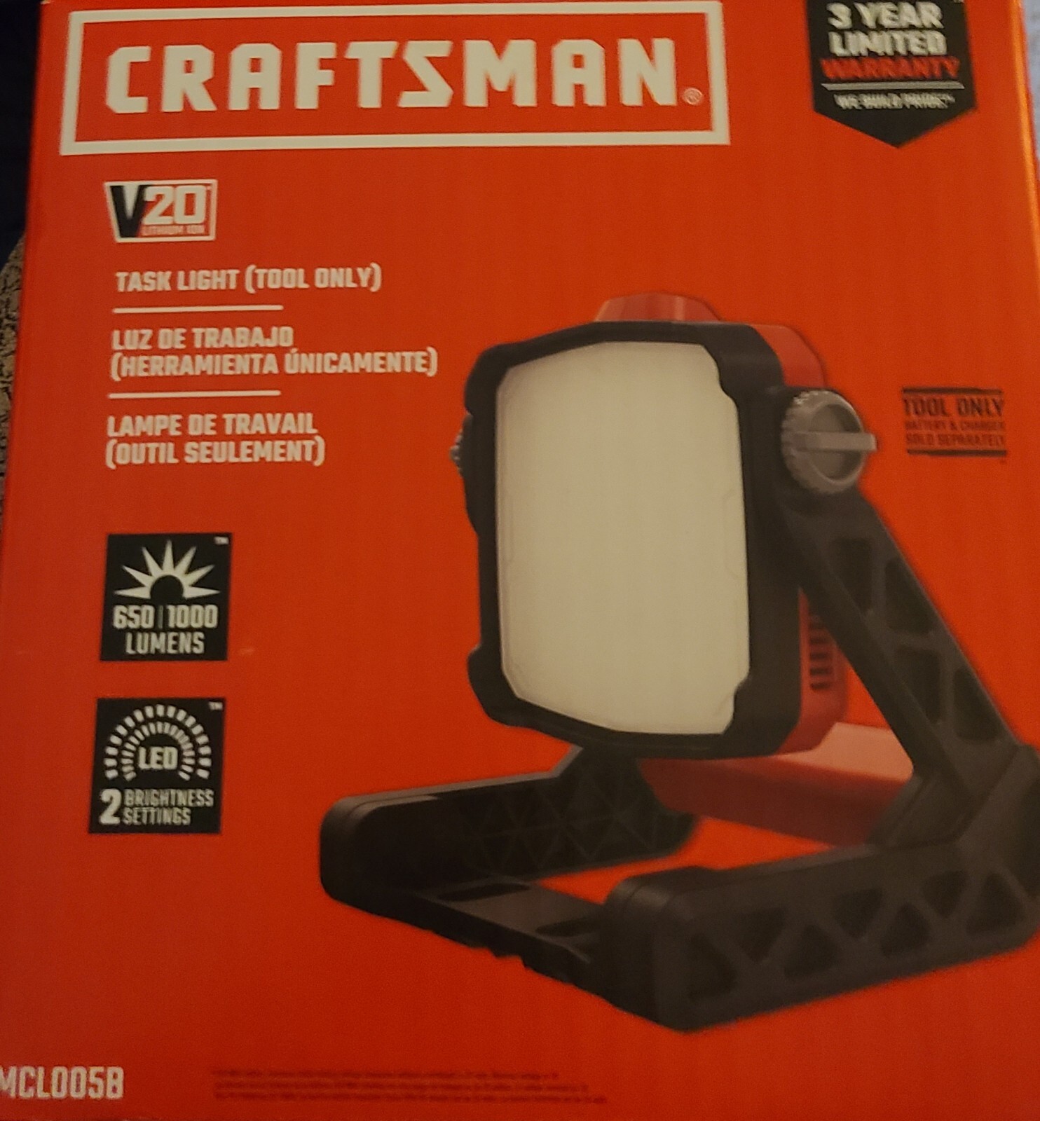Craftsman V20 Battery Powered Pressure Washer – 350 PSI- SEALED *ALSO TASK LIGHT