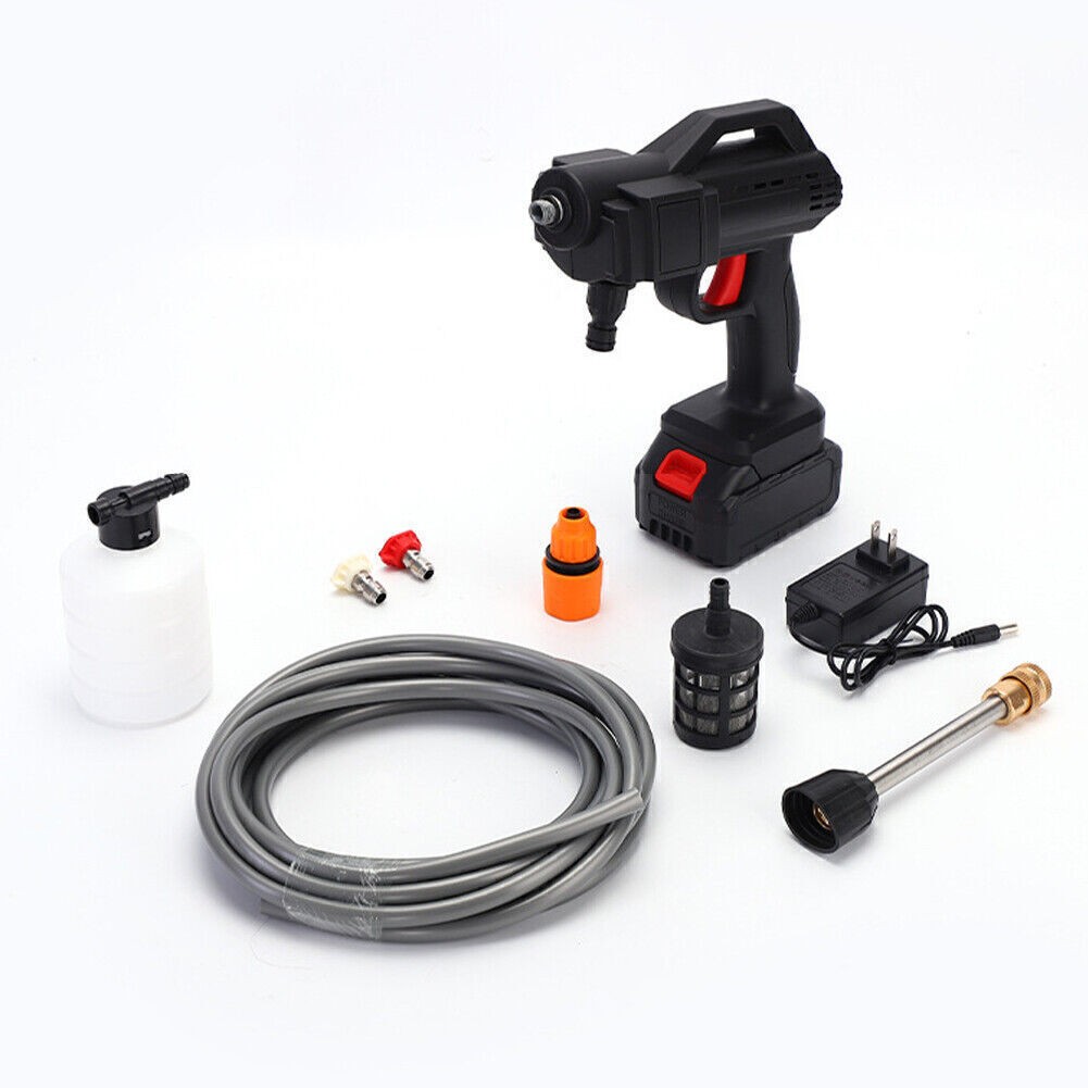 600W High Pressure Spray Water Gun Cordless Pressure Washer Portable Car Cleaner